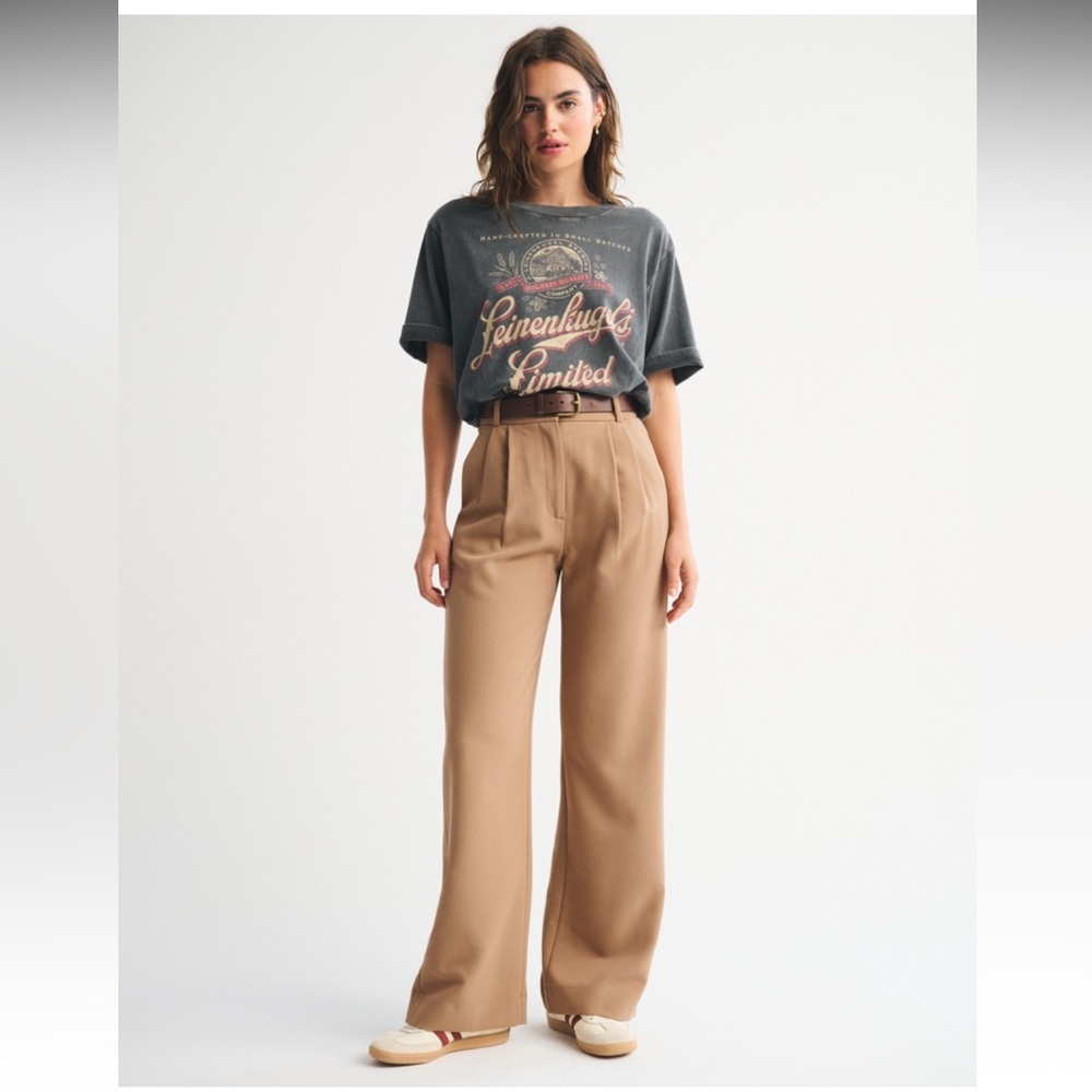 Abercrombie Sloane Tailored Wide Leg Pant